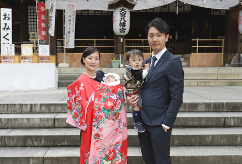 お宮参り写真 撮影場所 大宮八幡宮１３