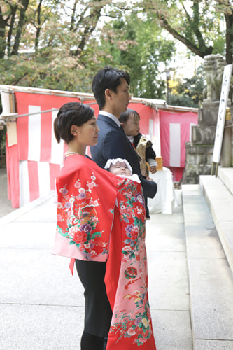 お宮参り写真 撮影場所 大宮八幡宮２１