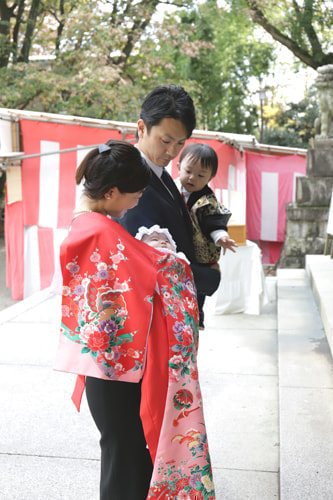 お宮参り写真 撮影場所 大宮八幡宮２２