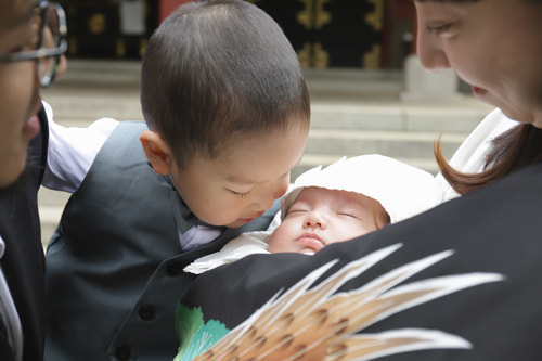 お宮参り写真 撮影場所 世田谷八幡宮