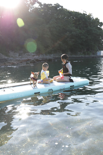 SUPデビュー(胴網海岸)