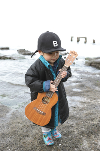 家族で油壷へ(横堀海岸)